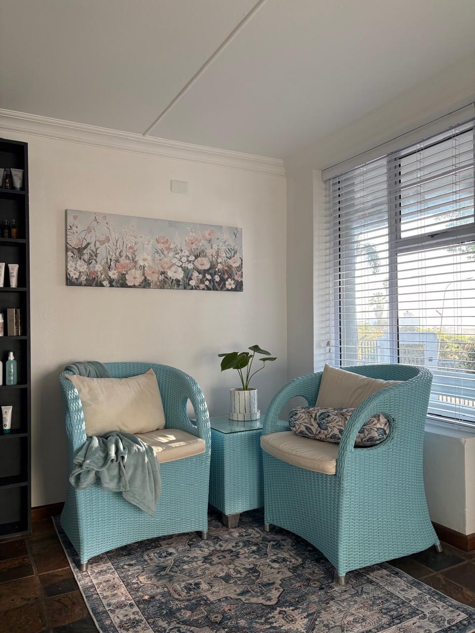 Comfortable seating in the Younger Sensation waiting area