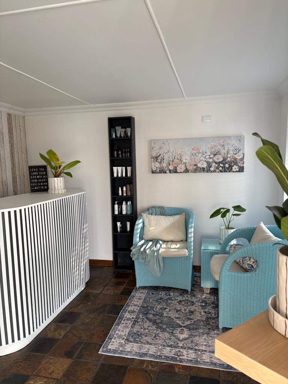 The Younger Sensation reception area in Jeffreys Bay